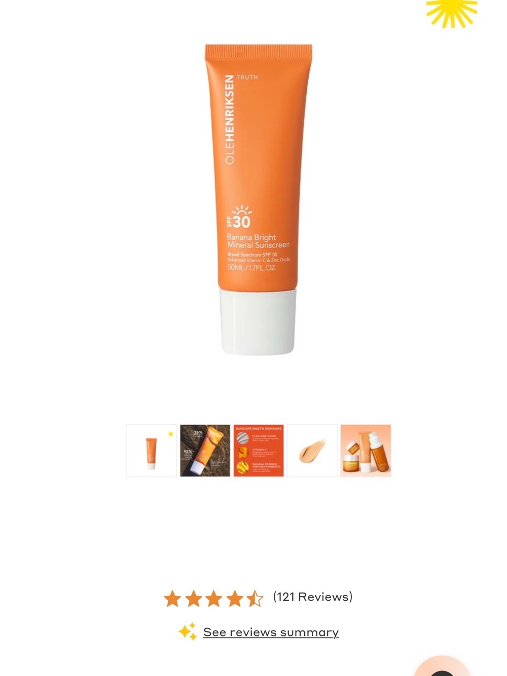 Ole Henriksen Bright Orange Mineral Sunscreen SPF 30